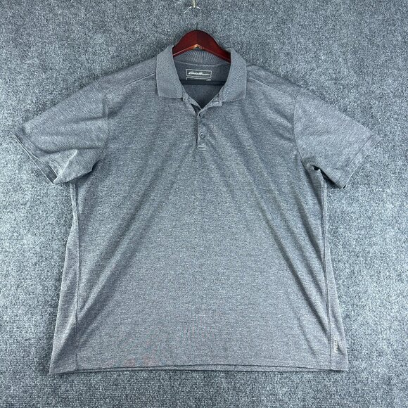 Eddie Bauer Other - Eddie Bauer Polo Shirt Men XL Gray Short Sleeve Button Neck
